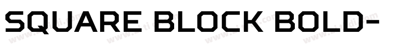 square block bold字体转换